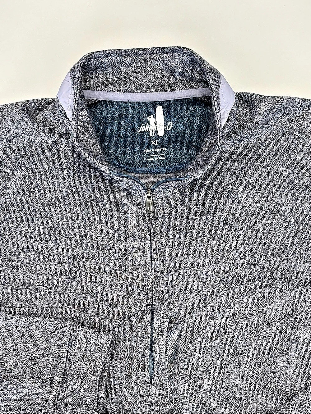 Johnnie-O Reflex Quarter Zip Pullover Gray XL